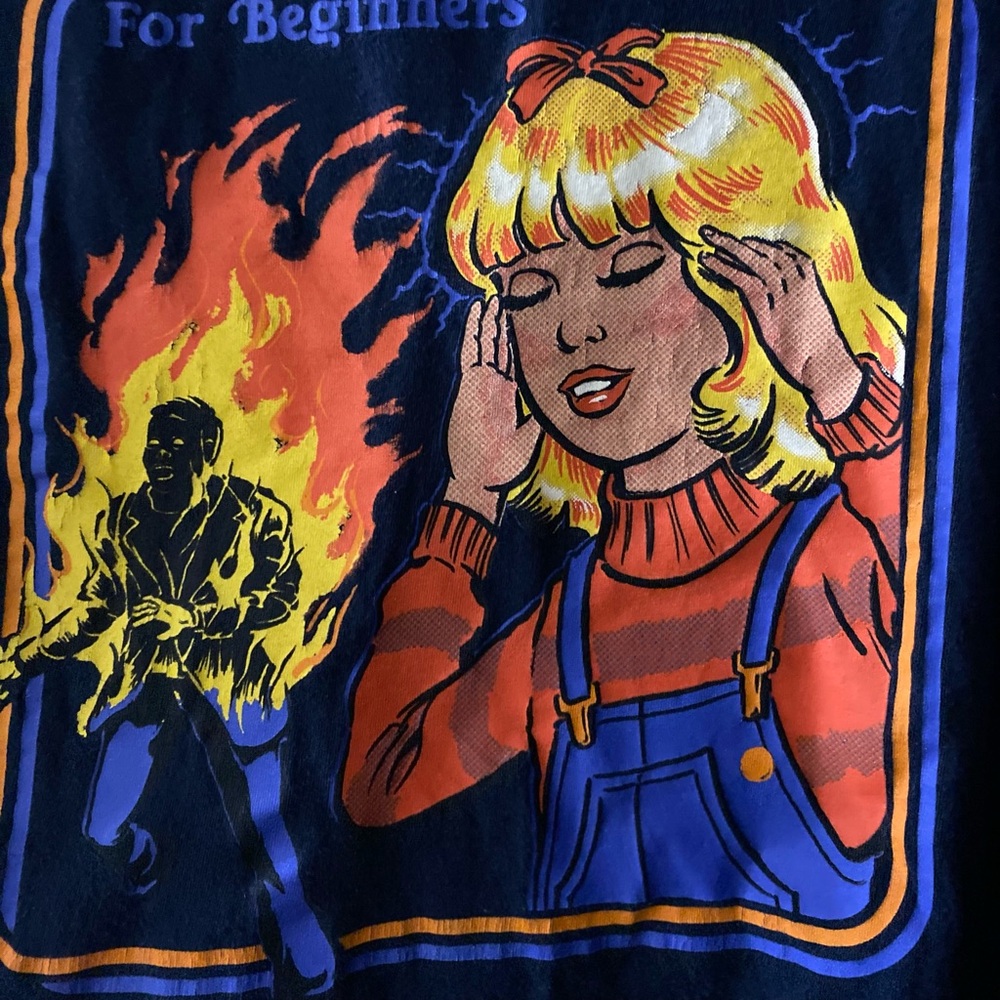 Pyrokinesis for Beginners Men/Women Blue T-Shirt